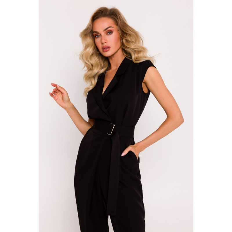 M780 Asymmetrical design jumpsuit - black 2