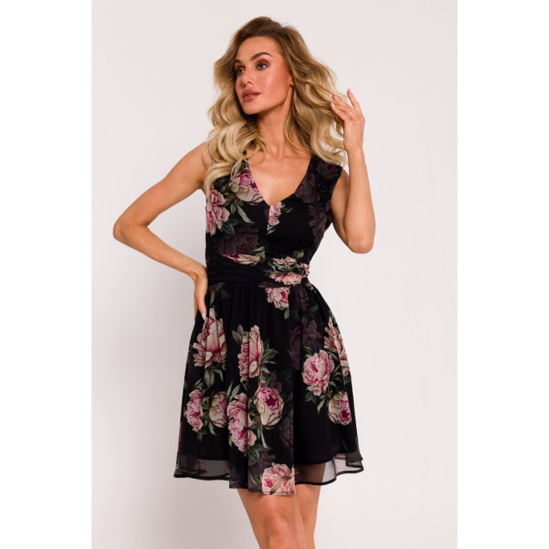 M782 Chiffon mini dress - model 1 2