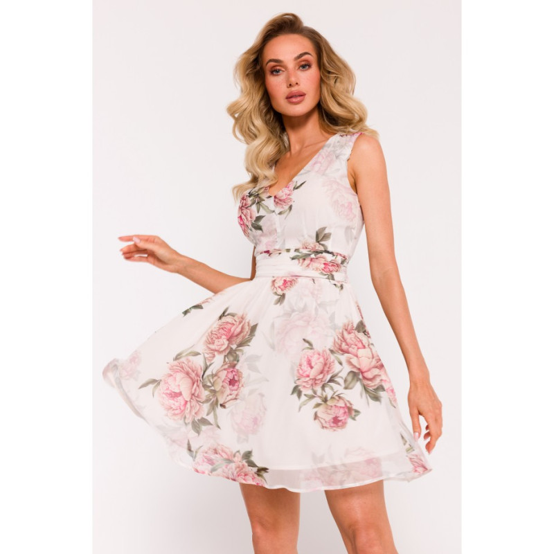 M782 Chiffon mini dress - model 2 2