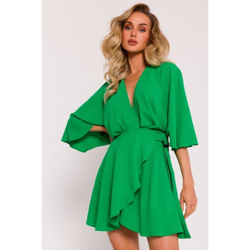 M785 Flared mini dress - green 2