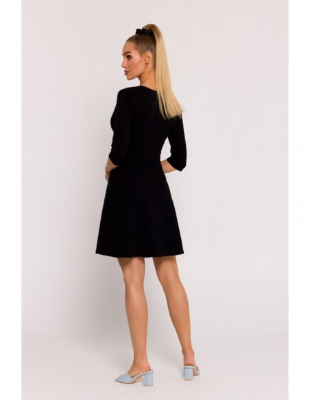 M786 Fit and flare mini dress - black