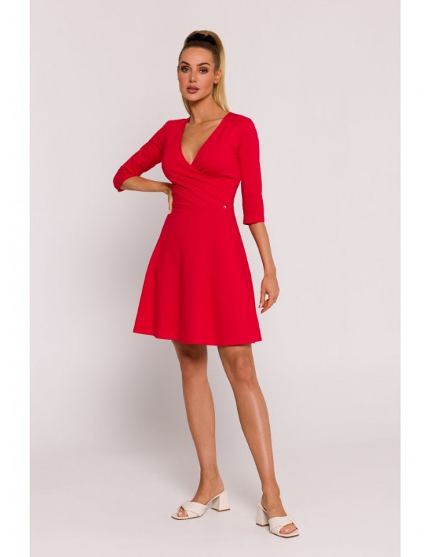 M786 Fit and flare mini dress - red