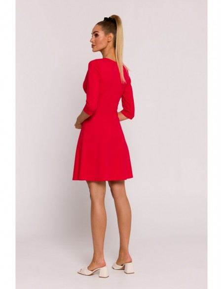 M786 Fit and flare mini dress - red