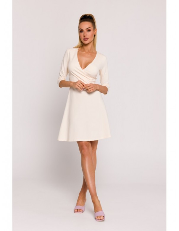 M786 Fit and flare mini dress - cream