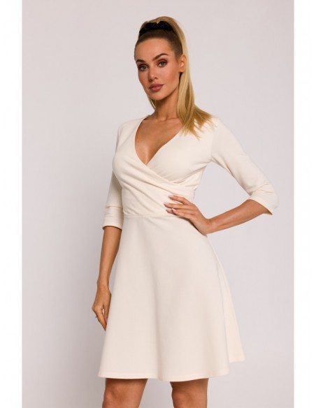 M786 Fit and flare mini dress - cream