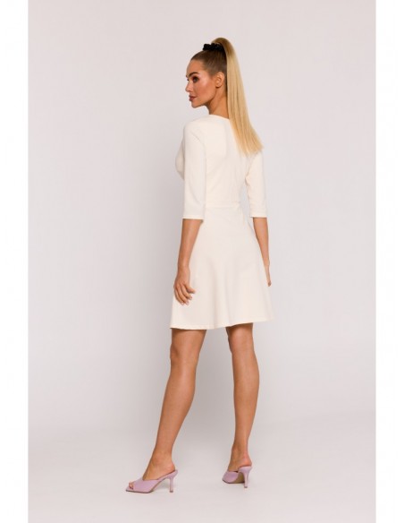 M786 Fit and flare mini dress - cream