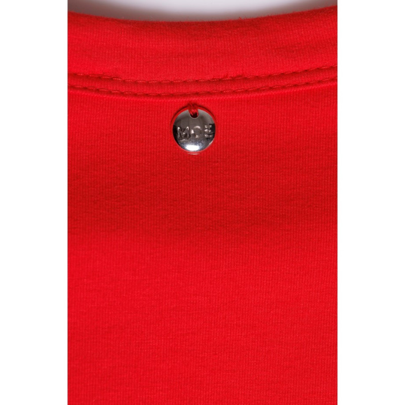 M787 Leg cutout tube dress - red 2