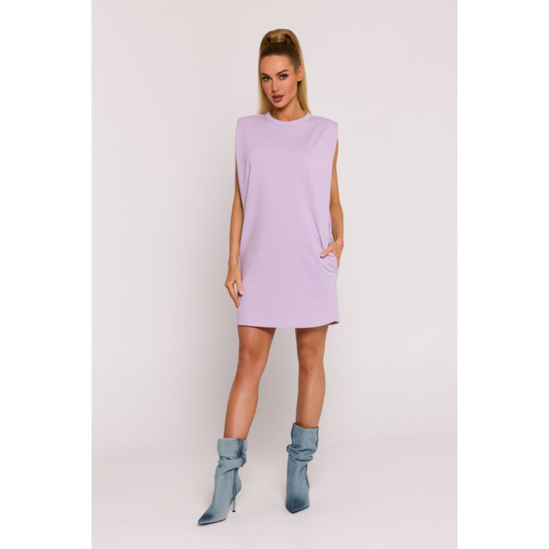 M789 Shoulder pad mini dress - purple 2