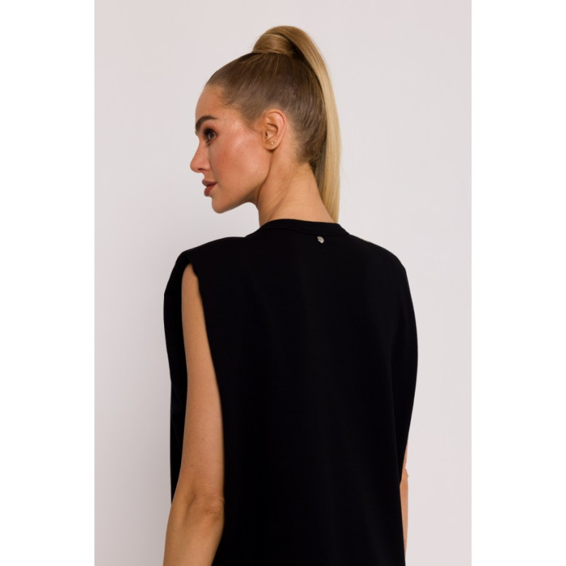 M790 Shoulder pad maxi dress - black 2