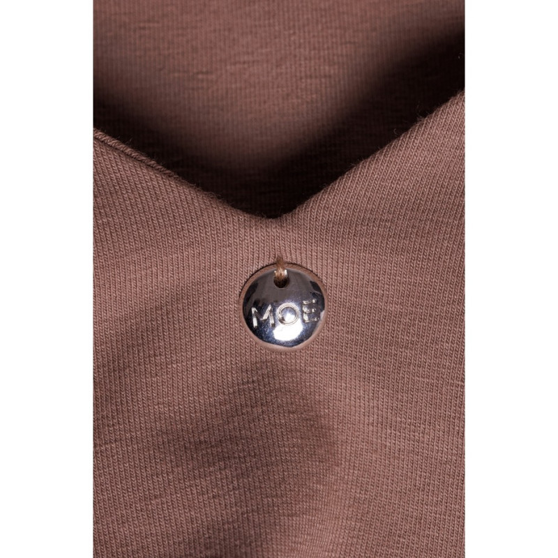 M791 Deep V-neck maxi dress - cocoa 2