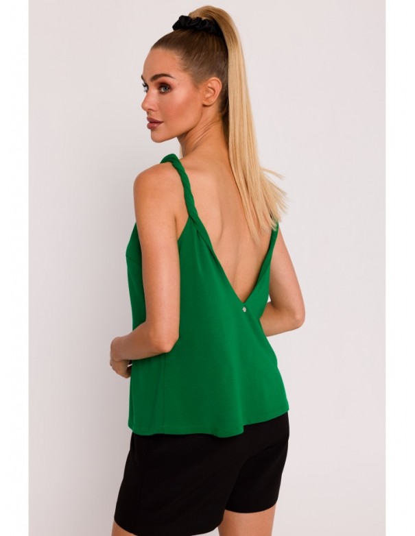 M792 Twisted strap top - green