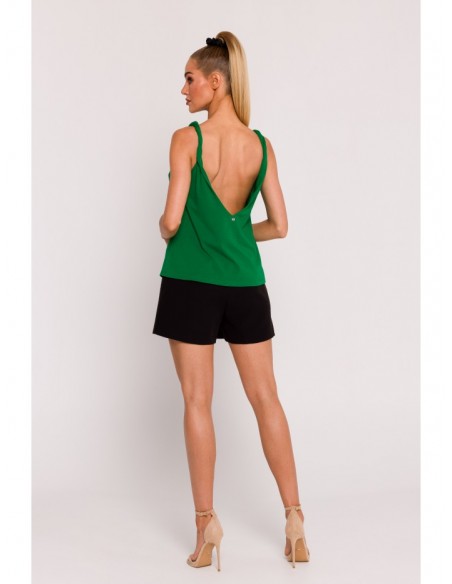 M792 Twisted strap top - green