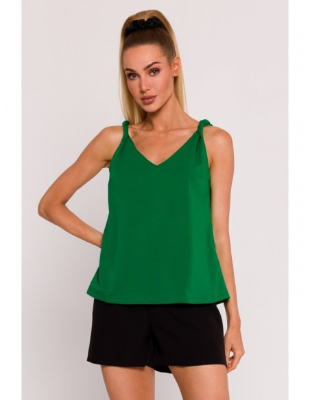 M792 Twisted strap top - green