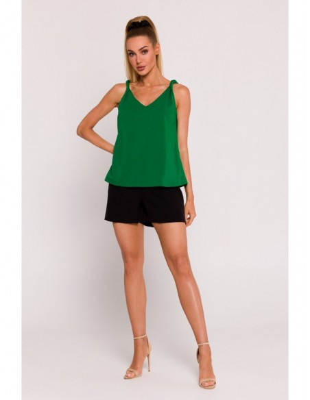 M792 Twisted strap top - green