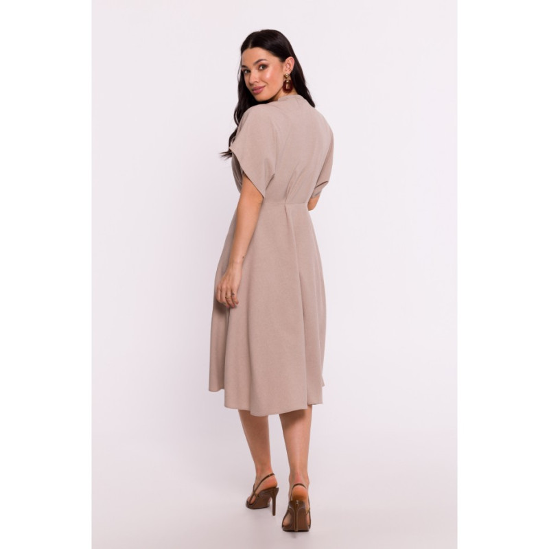 B278 Flared dress - beige 2