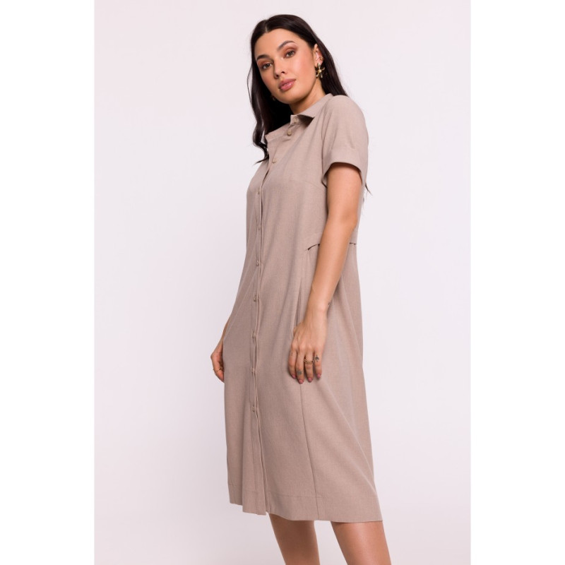 B282 Shirt dress - beige 2
