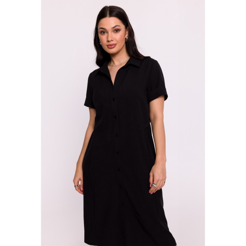 B282 Shirt dress - black 2