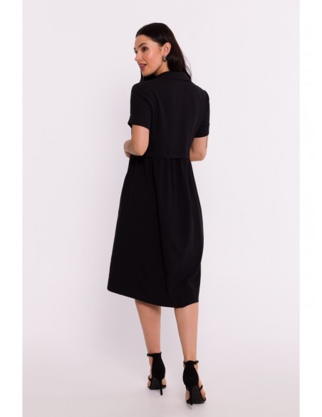 B282 Shirt dress - black