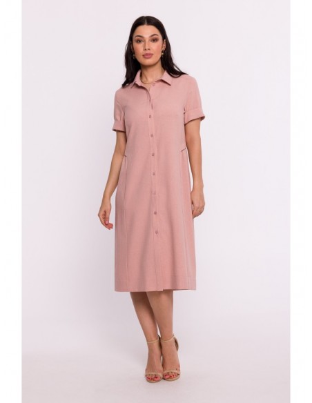 B282 Shirt dress - pink