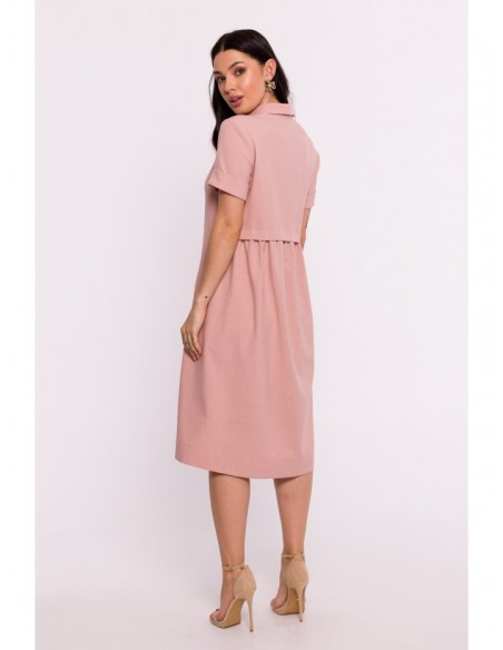 B282 Shirt dress - pink