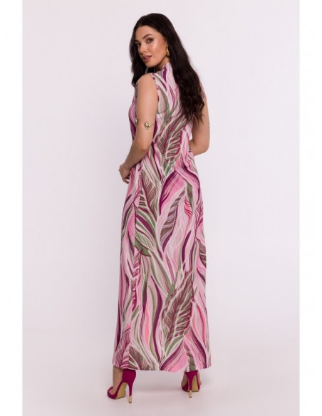 B283 Maxi print dress - model 1