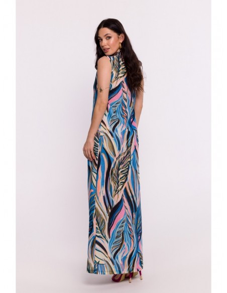 B283 Maxi print dress - model 2