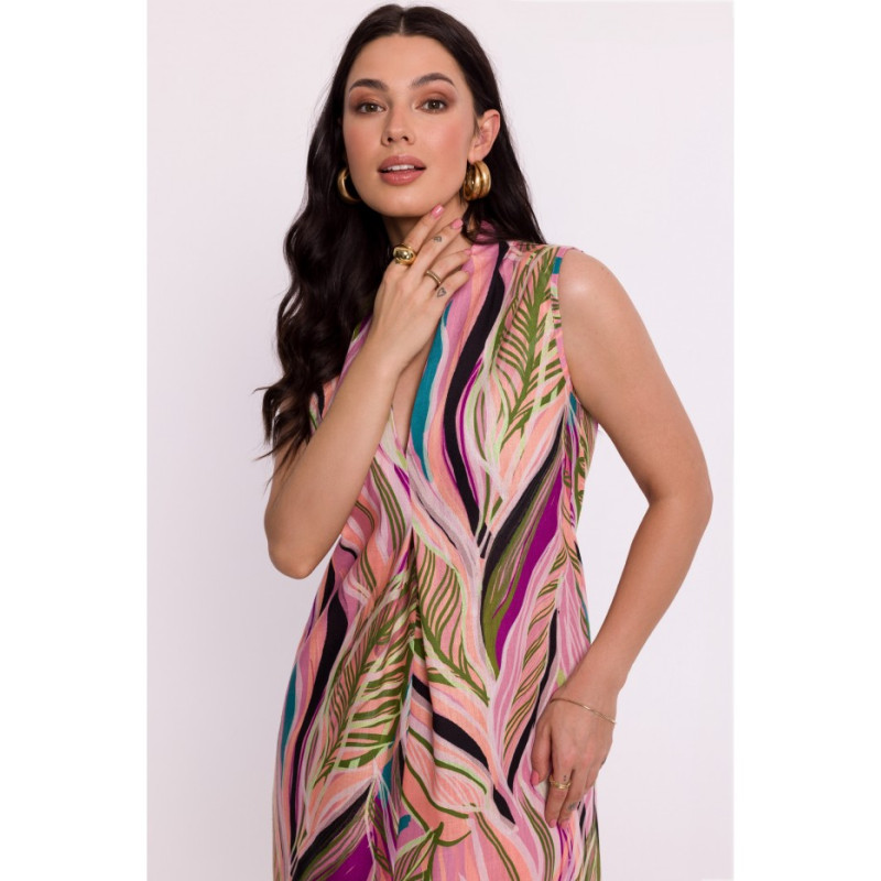 B283 Maxi print dress - model 3 2