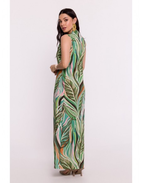 B283 Maxi print dress - model 4