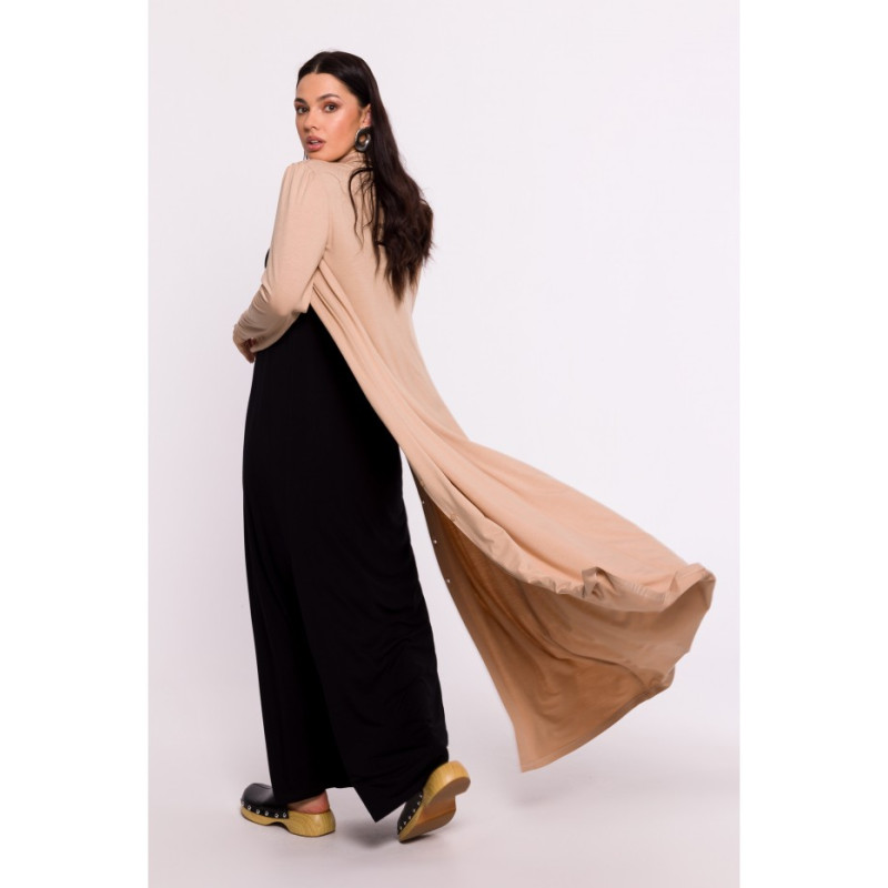 B285 Button down maxi dress - cappuccino 2