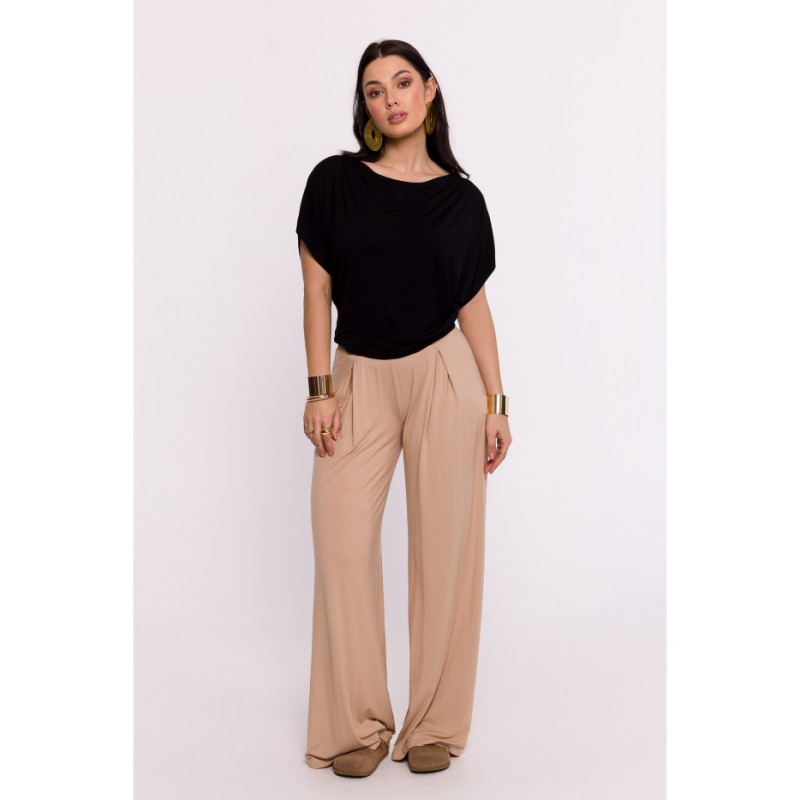 B287 Viscose top with an off-shoulder neckline - black 2