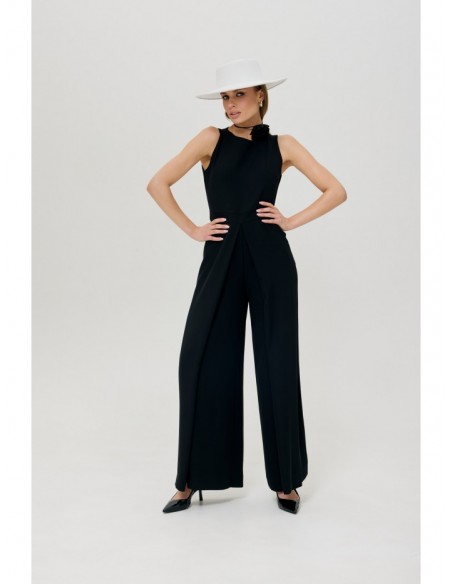 K184 Wide leg jumpsuit - black