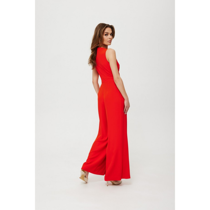 K184 Wide leg jumpsuit - coral 2