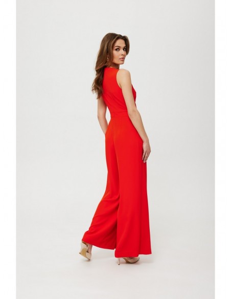 K184 Wide leg jumpsuit - coral