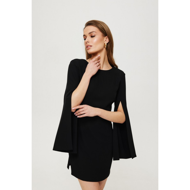 K190 Mini dress with split sleeves - black 2