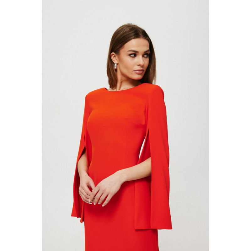 K190 Mini dress with split sleeves - red 2