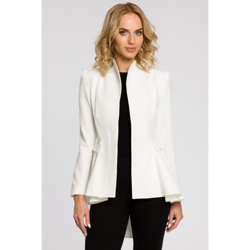 Baltas švarkas M165 2