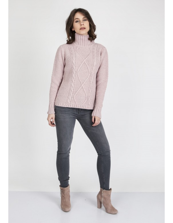 Sweter Estelle SWE 121 Pudrowy róż