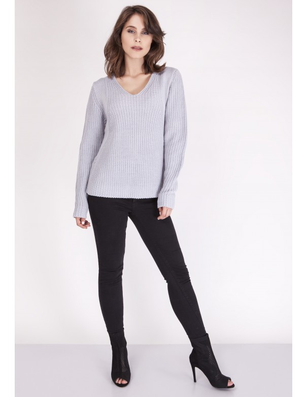 Sweter Victoria SWE 123 Jasny szary