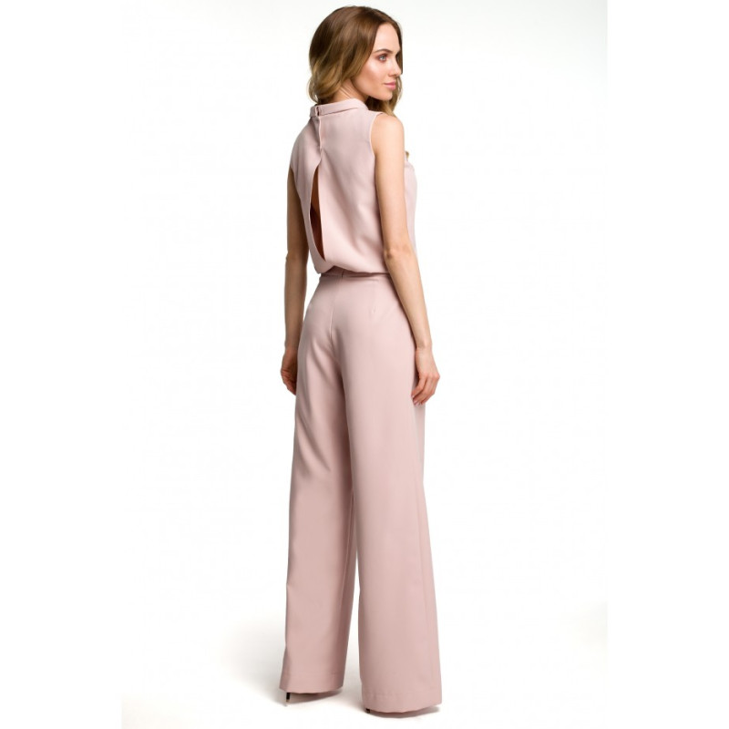 M382 Jumpsuit with split back - powder 2
