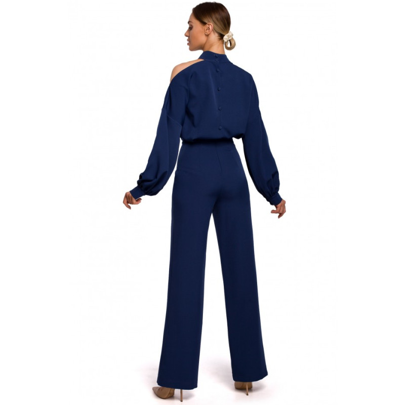 M528 Bishop sleeve jumpsuit - navy blue 2