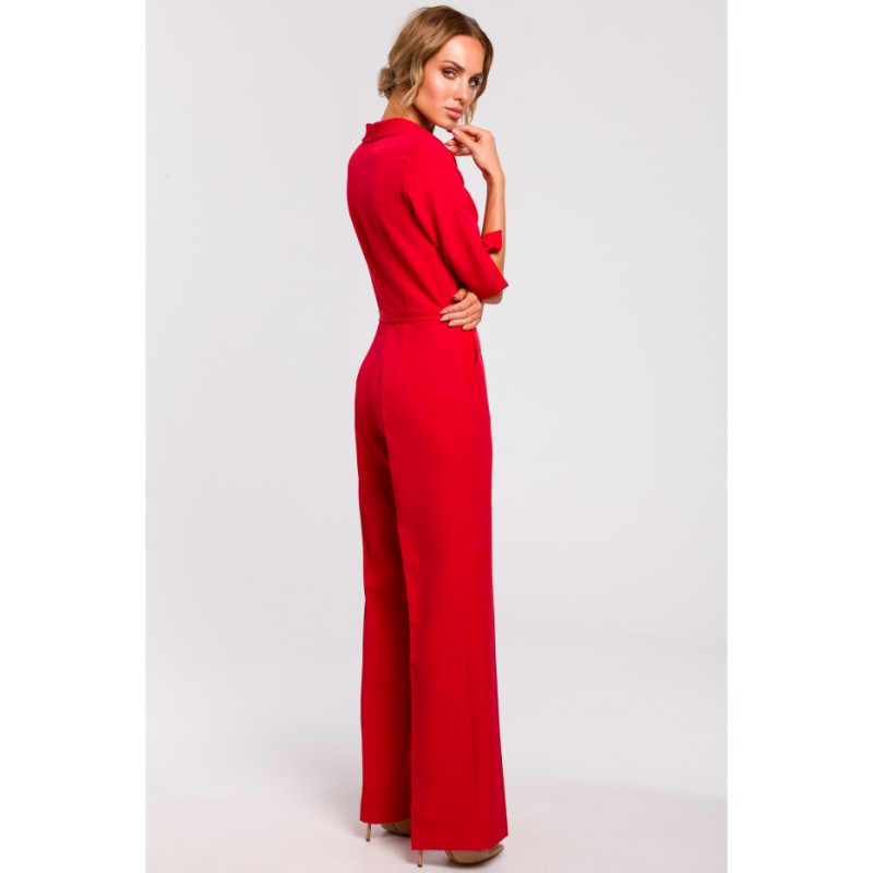 M463 Jumpsuit with a stand-up collar - red 2