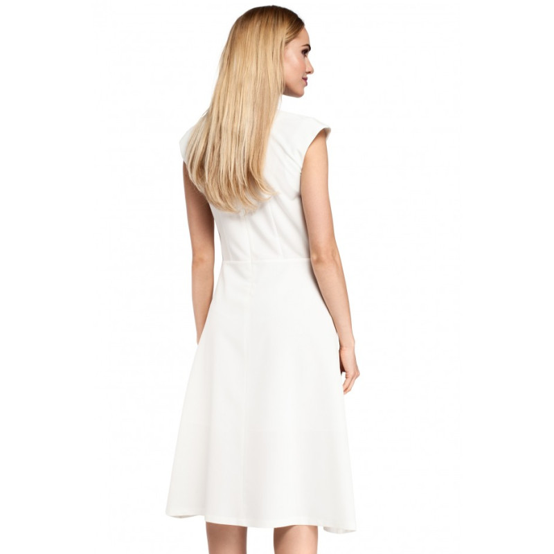 M296 Inverted pleat dress - ecru 2