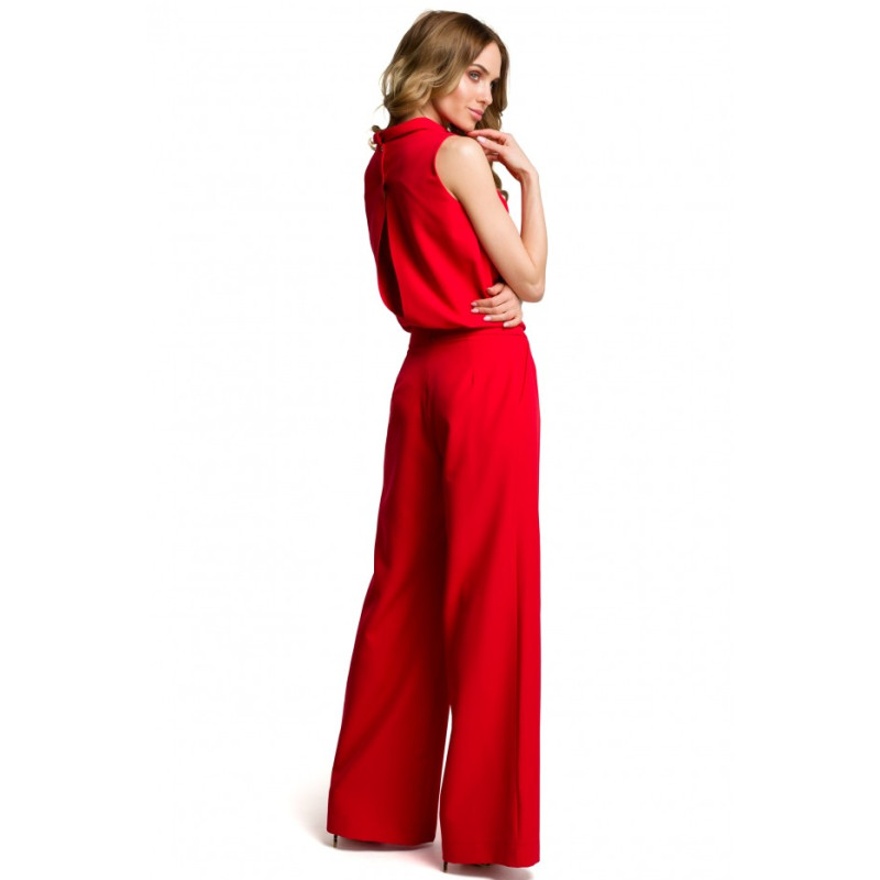 M382 Jumpsuit with split back - red 2