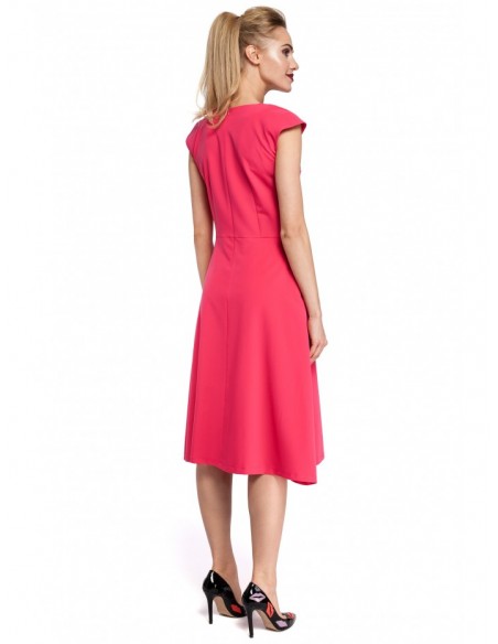 M296 Inverted pleat dress - pink