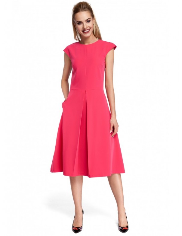 M296 Inverted pleat dress - pink