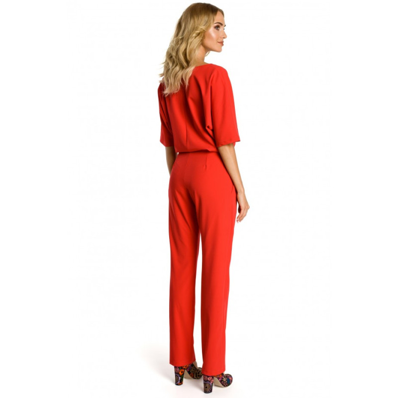 M334 Jumpsuit with kimono sleeve - red 2