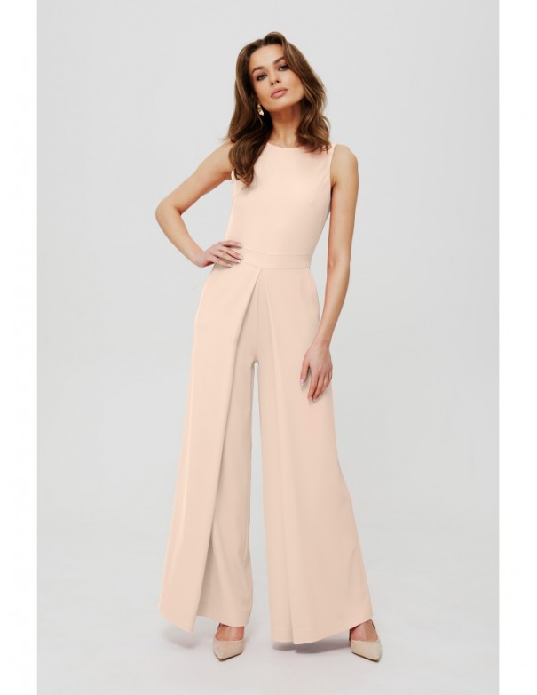 K184 Wide leg jumpsuit - cream