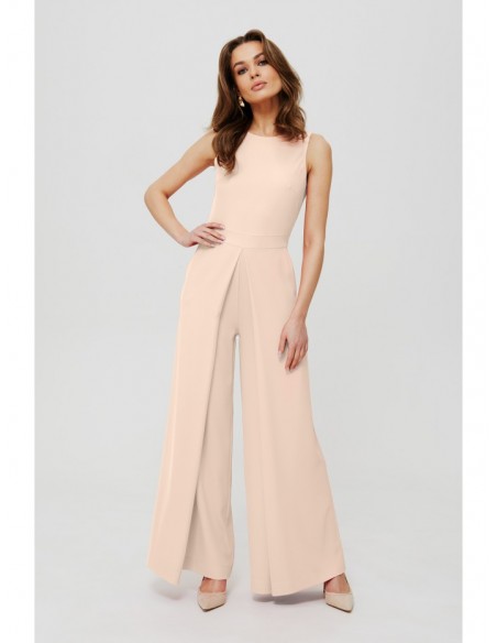 K184 Wide leg jumpsuit - cream