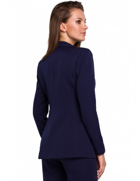 K036 Single buttom blazer - deep blue