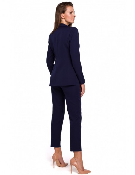 K036 Single buttom blazer - deep blue